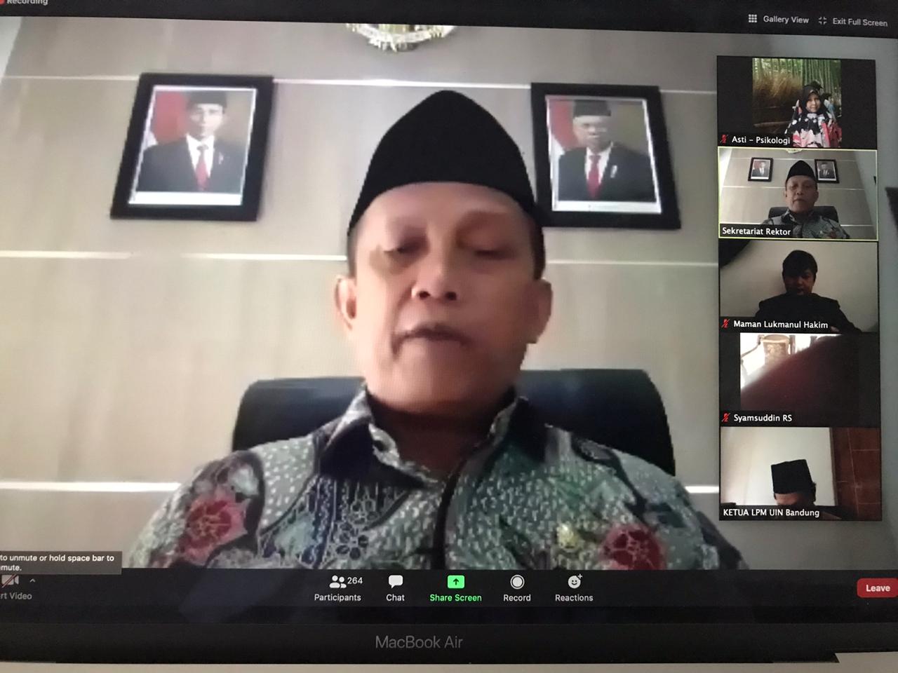 UIN Sunan Gunung Djati Bandung Gelar Halalbihalal Virtual